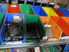 *16 Plastic Containers containing assorted Landrover & other Parts