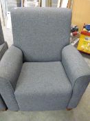 *High Back Grey Easy Chair