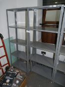 *2 Bays of Grey 5 Tier Shelving