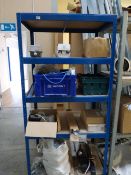 *Piece of Blue Adjustable Shelving  & Contents