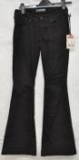1 x Pair of Hudson Black Denim Jeans – Size 25 Waist – New with Tags – High Resale Value – Ref : G28