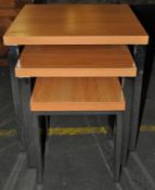 1 x Nest of 3 Tables – Small Medium & Large – Ex Display – Dimensions : Large 50x50x50cm , Medium