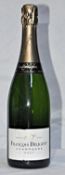 1 x Francois Diligent Champagne Brut - Bottle Size 75cl - Volume 12% - Ref W1298 - CL101 - Location: