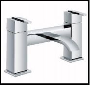 1 x Vogue Series 1 Bath Filler Taps in Chrome  - Modern Bath Mixer Tap in Bright Chrome - High