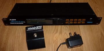 1 x Alesis Midiverb4 Advanced 18 Bit Dual Channel Parallel Processor Effects Unit With Power Pack