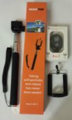 1 x Monopod Z07-1 Extendable MobilePhone Selfie Stick With Bluetooth Wireless Remote - Brand New