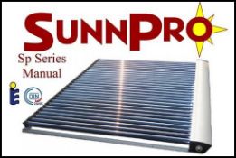 1 x Sunnpro SP30 Vacuum Tube Solar Panel - Size 2420 x 2010mm - Amongst The Most Efficient Solar