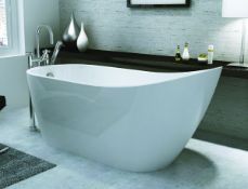 1 x Arruba Designer Modern Freestanding Bath - 1680 mm - Perfect For The Modern Home - Will