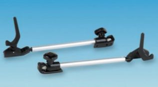 20 x Pairs of Polyplastic 230mm Lever Lock Slide On Window Stays - Includes 20 Left Hand Stays and