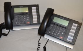 2 x Toshiba Digital Display Hands Free Feature Phones - Professional Office Telephones - Features