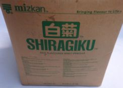 Oriental Shiragiku Rice Flavoured Spirit Vinegar - 20 Liters -Ref : CAT081 – Sealed – Unused –