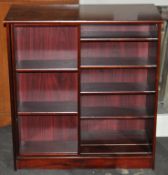 1 x Mahogany CD-DVD Sliding Front Wooden Unit – Stylish Design – Ex Display - Dimensions :