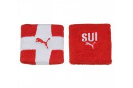 100 x Puma Retro Sports Wristbands - SUI Switzerland - Official Puma Stock - Brand New in