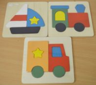 45 x Ackerman Small Wooden Transport Jigsaw Sets - Includes Presentation Point of Sale Box - High
