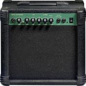 1 x Stagg 15 Watt Electric Guitar Practice Amplifier - Model 15GA - 1 x 6.5 Inch Speaker - 3 Band EQ