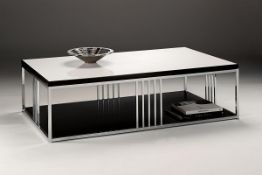 1 x Chelsom “Madison” Lacquered Rectangular Coffee Table – L130 x W70 x H38cm - CL001 – NCH42 –
