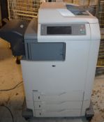 1 x HP Colour Laserjet Multifunction Printer Fax Copy Machine - With Q5691A Stapler/Stacker -