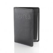 1 x Genuine Fine Leather Note Book With Swarovski Elements By ICE London - EGW-6011-BK - Fits