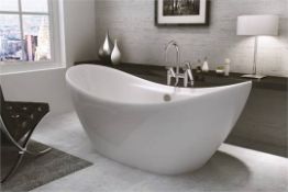 1 x Ibiza Designer Modern Freestanding Bath - 1750mm - Perfect For The Modern Home - Will Enhance