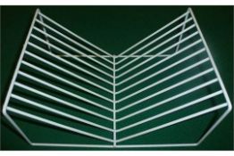 12 x White Plate Racks - Suitable For Caravan or Motorhome Kitchens - Brand New - CL030 - REF