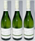 3 x Touraine Sauv Blanc Dom Chazelles By Alain Marcadet White Loire France – 2012 – Size 75cl