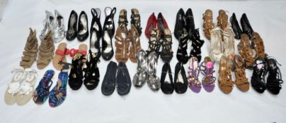 25 x Assorted Pairs Of Ladies Shoes - Various Styles - Sizes 3-8 – Box2026 - Ref: 0000 - Recent