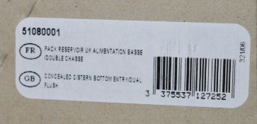 1 x Wirquin Generation 2006 Concealed Bottom Entry Dual Flush Cistern - Brand New Boxed Stock -