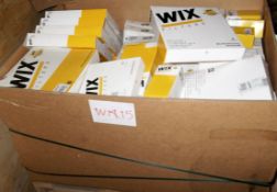 **Pallet Job Lot** 129 x Assorted WIX Air, Pollen & Fuel Filters – Wix015 – 6 Types supplied – CL045