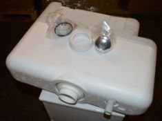 1 x Venizia BTW Toilet Pan Unit in Wenge With Concealed Cistern - 500mm Width - Includes Push Button
