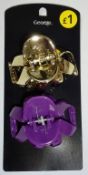 108 x Twin Pack Octopus Claw Hair Clips - Womens Hair Accessories - Excellent Resale Stock -