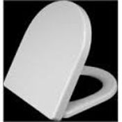 10 x Vogue Cosmos Modern White Soft Close Toilet Seat and Cover Top Fixing - Brand New Boxed Stock -