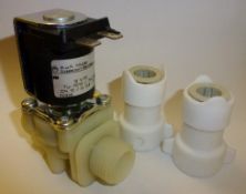 1 x A.u.K. Müller Straight Through Mains Water Valve - Product Code 1.010.126 / 70335 - 12vdc IP00