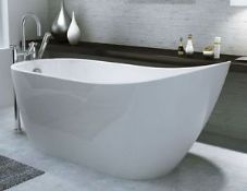 1 x Arruba Designer Modern Freestanding Bath - 1680 mm - Perfect For The Modern Home - Will