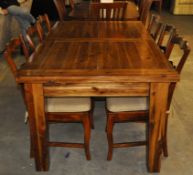 1 x 'Cognac' Extending Table – Design by Mark Webster – Ex Display - Dimensions : (Extended)