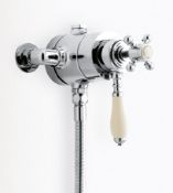 1 x Heritage Deluxe Thermostatic Shower Valve - Brass Construction With Chrome Finish -