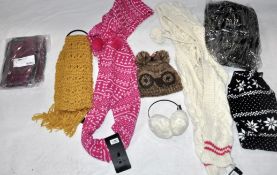 50 x Items Of Assorted Women's / Girls Fashion Winter Wear & Accessories – Box2038 – Inc. Hats &