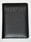 30 x Genuine Fine Leather Passport Covers / Holders With Swarovski Elements By ICE London - EGW-