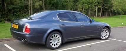 1 x Maserati Quattroporte V8 4 Door DuoSelect - 2006 '06 plate - Grigio Palladio Metallic Finish -