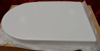 10 x Vogue Cosmos Modern White Soft Close Toilet Seats and Cover Top Fixing - Brand New Boxed