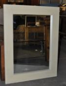 1 x Washed Oak Wood Mirror – Framed in Portrait – Ex Display - Dimensions : 70x90cm – CH259 -