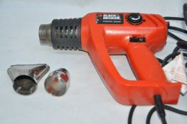1 x Black & Decker KX2200K 230V 2000W Heat Gun - With Case and Accessories - CL105 - Lon80 -