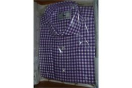 1 x Mayfair Shirts London - Finest Pure Cotton Mens Handmade Shirt - See Pictures For Style -Size 16
