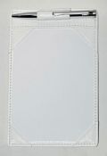 35 x Genuine Fine Leather Jotters by ICE London – EGW-6004-WH - Colour: White – Each Include Note