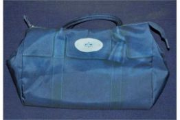 40 x Nylon Mulberry Style Handbags - CL008 - Each Features A Cool Photo-Print Fabric Design – BLUE -