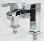 1 x Bath Shower Mixer – Includes Square Shower Kit – Used Commercial Samples – Fittings Not Included
