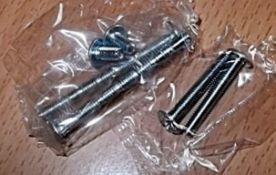 50 x BOW Handle Kitchen Door Handles - 320mm - New Stock - Brushed Nickel Finish - Fixings