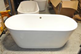 1 x Kingston Designer Modern Freestanding Bath - Perfect For The Modern Home - Will Enhance Any