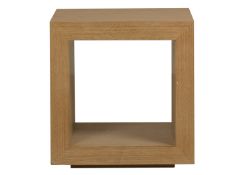 1 x Mark Webster Scandia Lamp Table - Finished in Oak Solids and Veneers - Crown Cut Laquered Finish