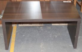1 x  Coffee Table In A Dark Walnut Effect Finish –  Ref CH030 - Modern Design – Ex Display Stock