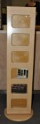 1 x Maple Swivel Photo Stand – Houses 6 Pictures – Ex Display In Good Condition – Dimensions :